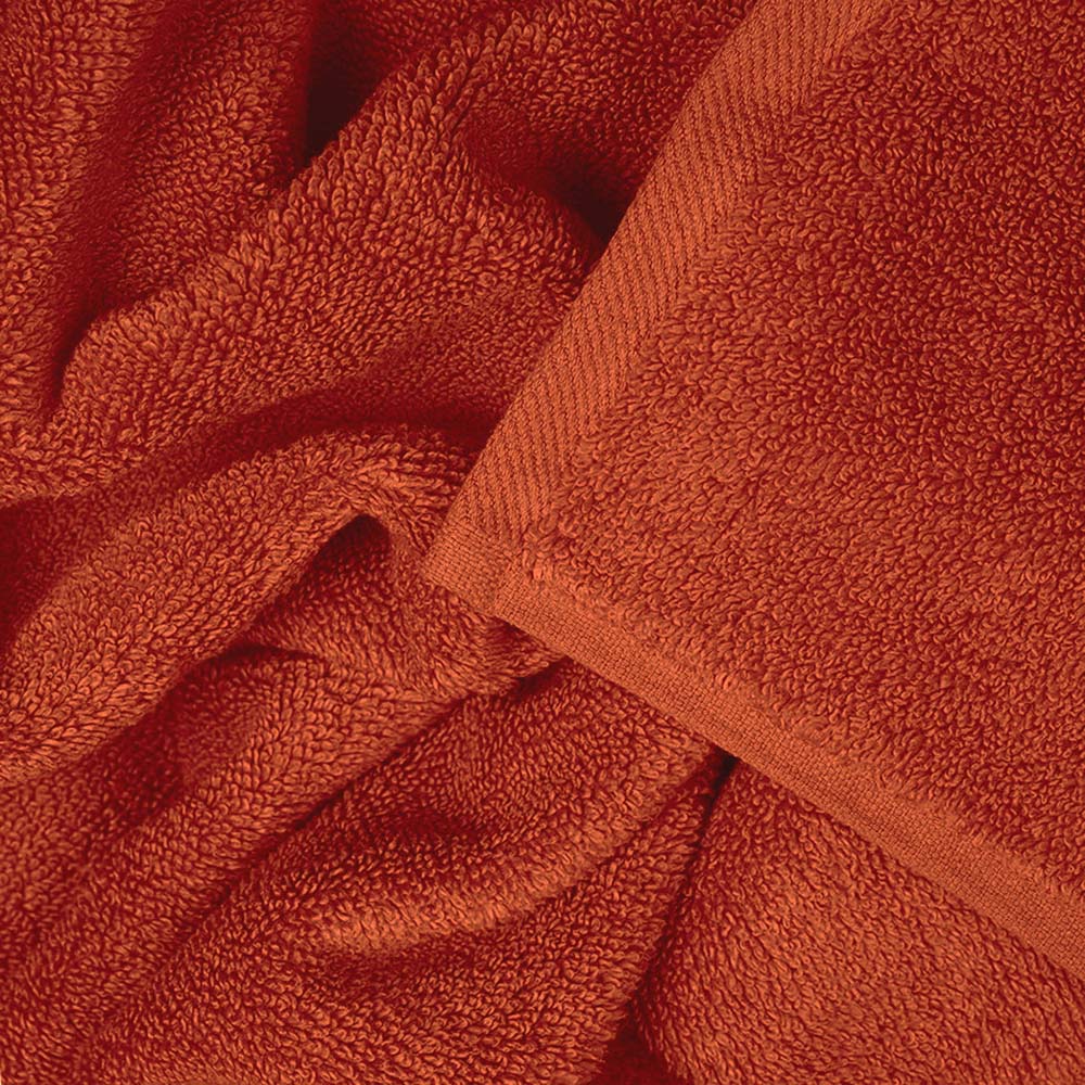 Allure Bath Fashions Luxury Zero Twist Egyptian Cotton Terracotta Bath Sheet 100 x 150cm Image 3