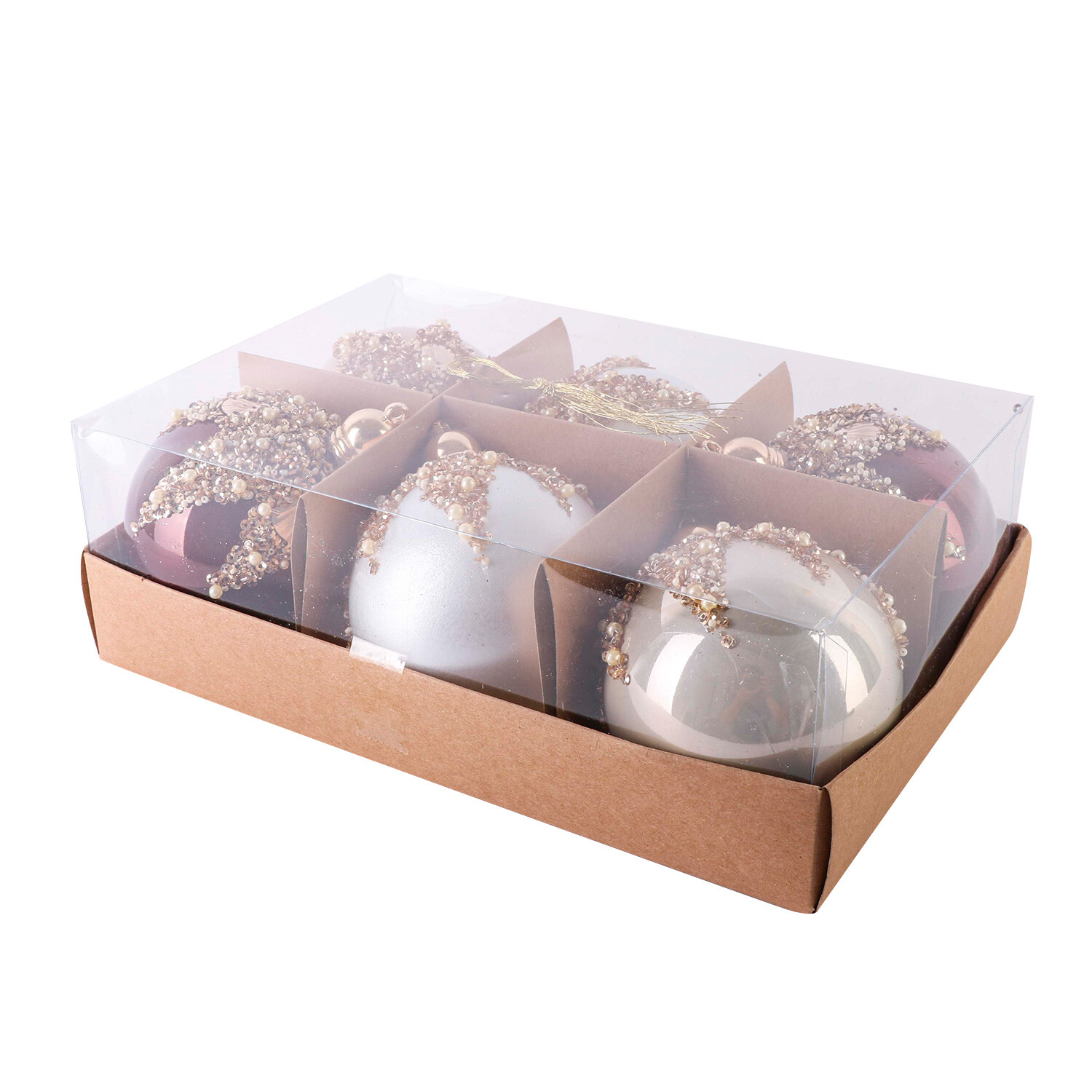 Set of 6 Grace and Glory Baubles Image 2