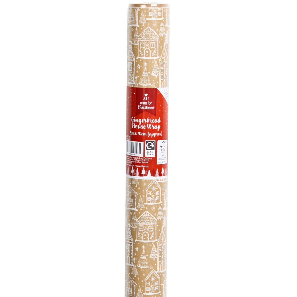Gingerbread House Gift Wrap Image 7