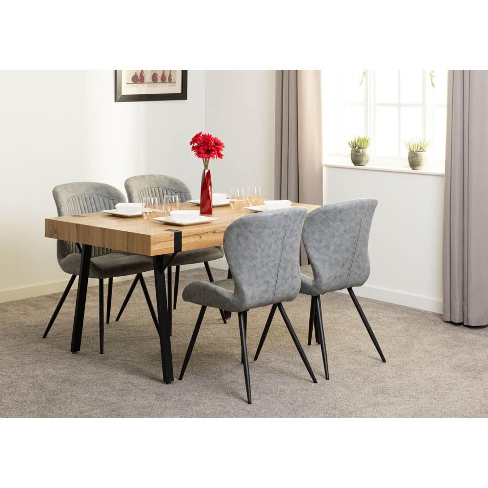 Seconique Treviso Dining Table Light Oak Effect Image 2