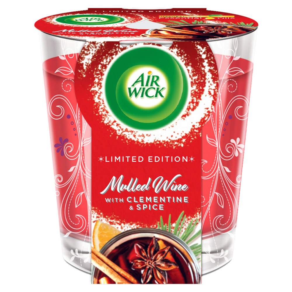 Air Wick Mulled Wine Scented Candle 105g Image 1