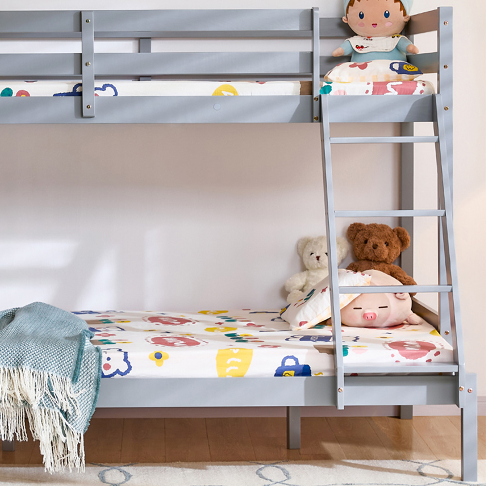 Vida Designs Sydney Triple Sleeper Grey Bunk Bed Image 4