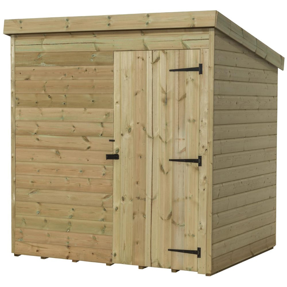 Empire Sheds 1000 7 x 4ft Door Tongue and Groove Pent Garden Shed Image