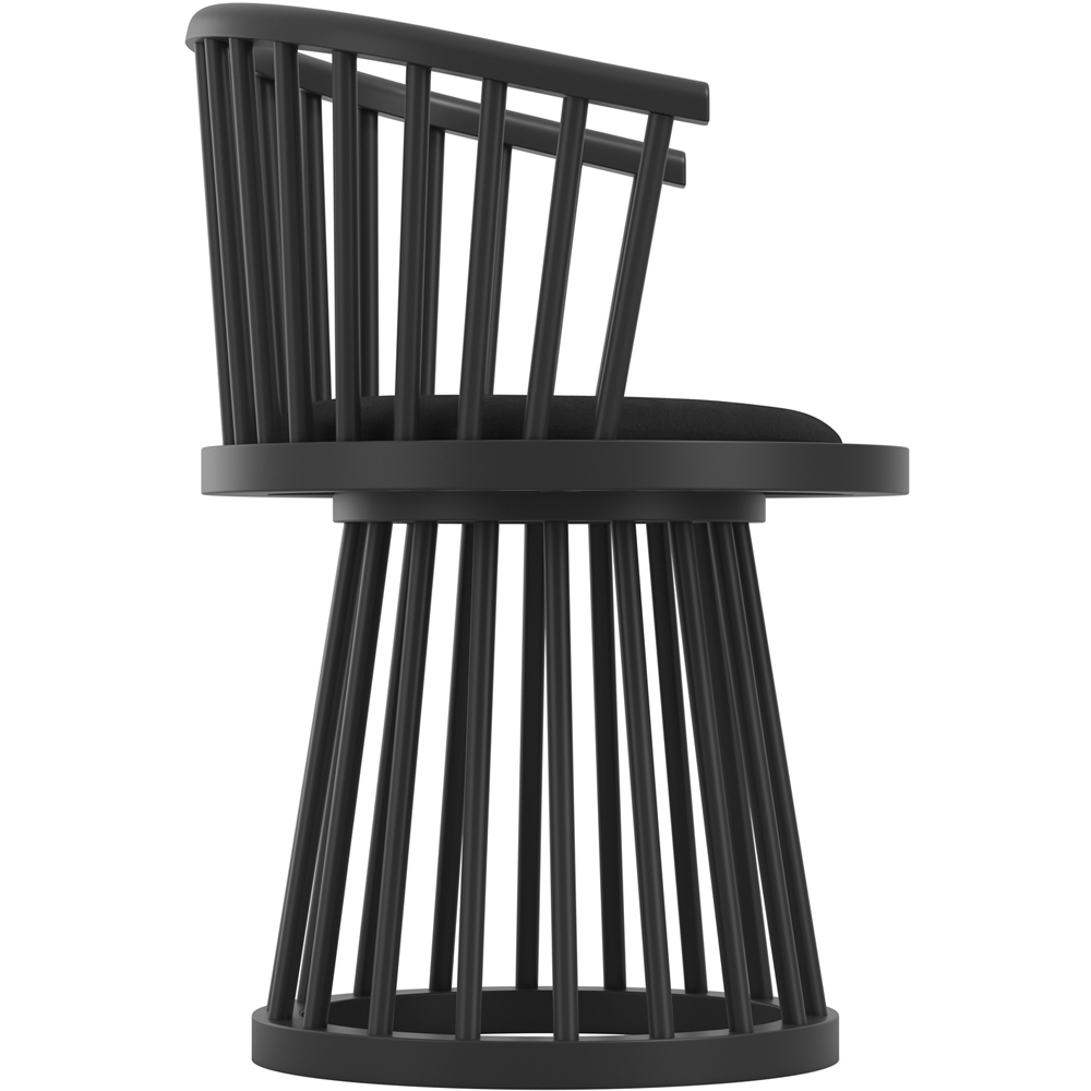 LPD Home Lina Black and Black Dining Chair Image 4