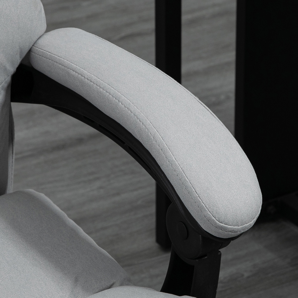 Portland Grey Microfibre Massage Chair Image 3