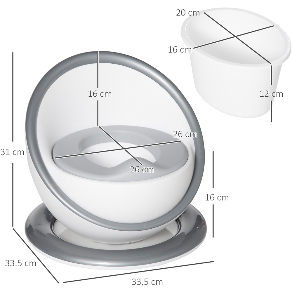 Portland White Baby Potty Training Toilet Seat Wilko