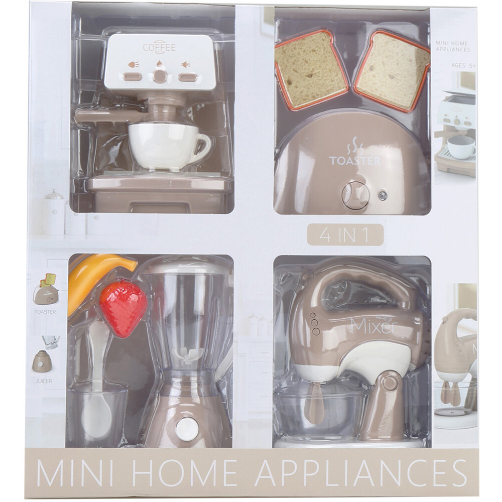 4 in 1 Mini Home Appliance Toy Set - Neutral Image 1