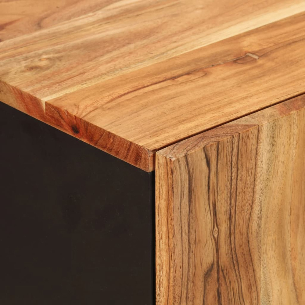 vidaXL 4 Door Solid Wood Acacia Sideboard Image 6