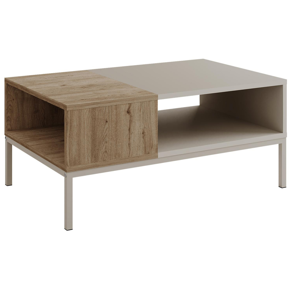 Decortie Cailin Single Shelf Sandstone Coffee Table Image 2