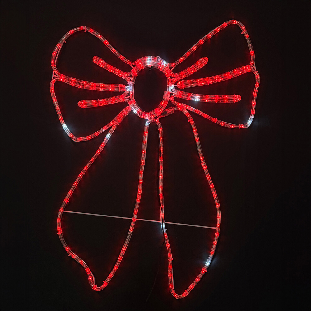 Christmas Bow Rope LightRed Image 1