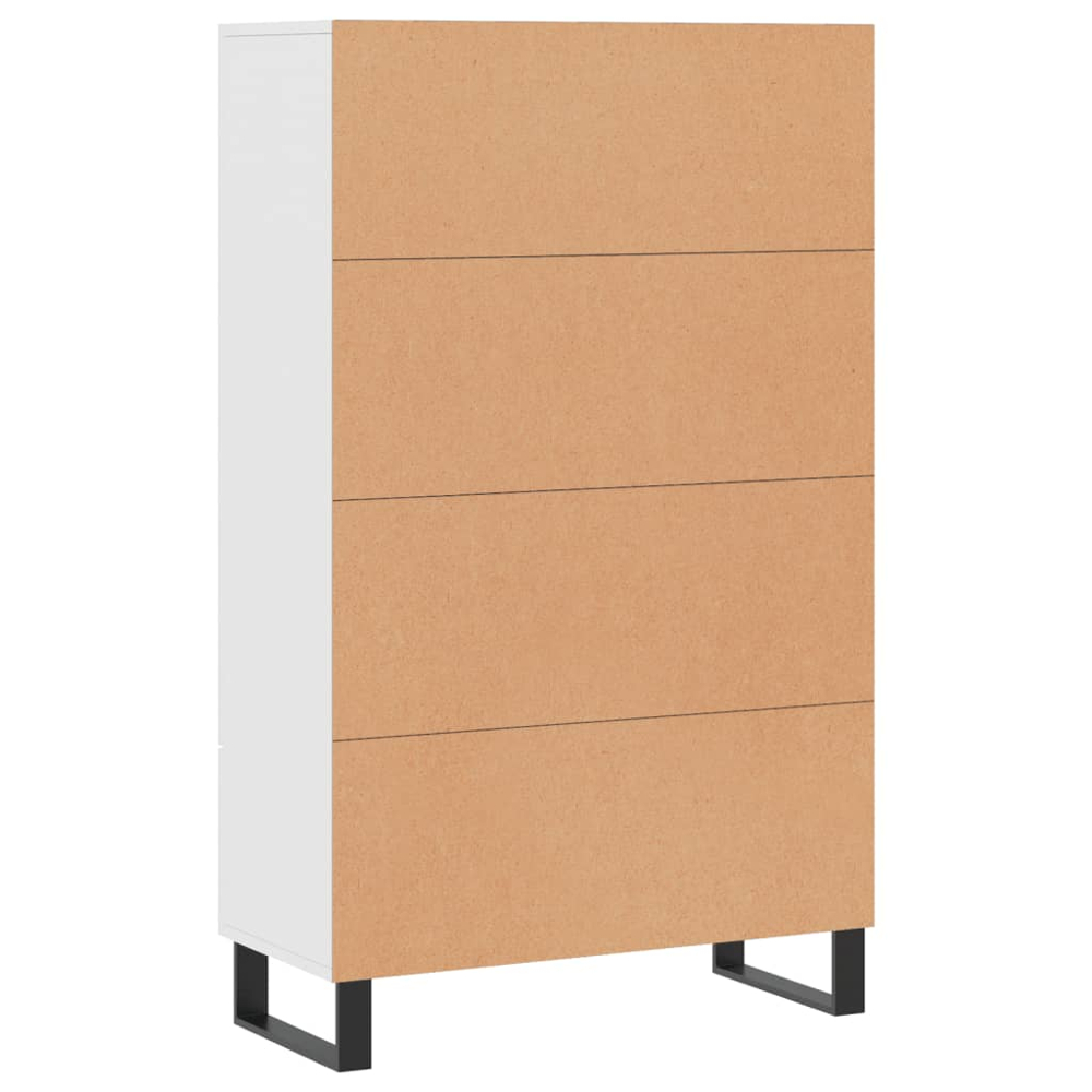vidaXL 2 Door Single Drawer White Highboard Image 8