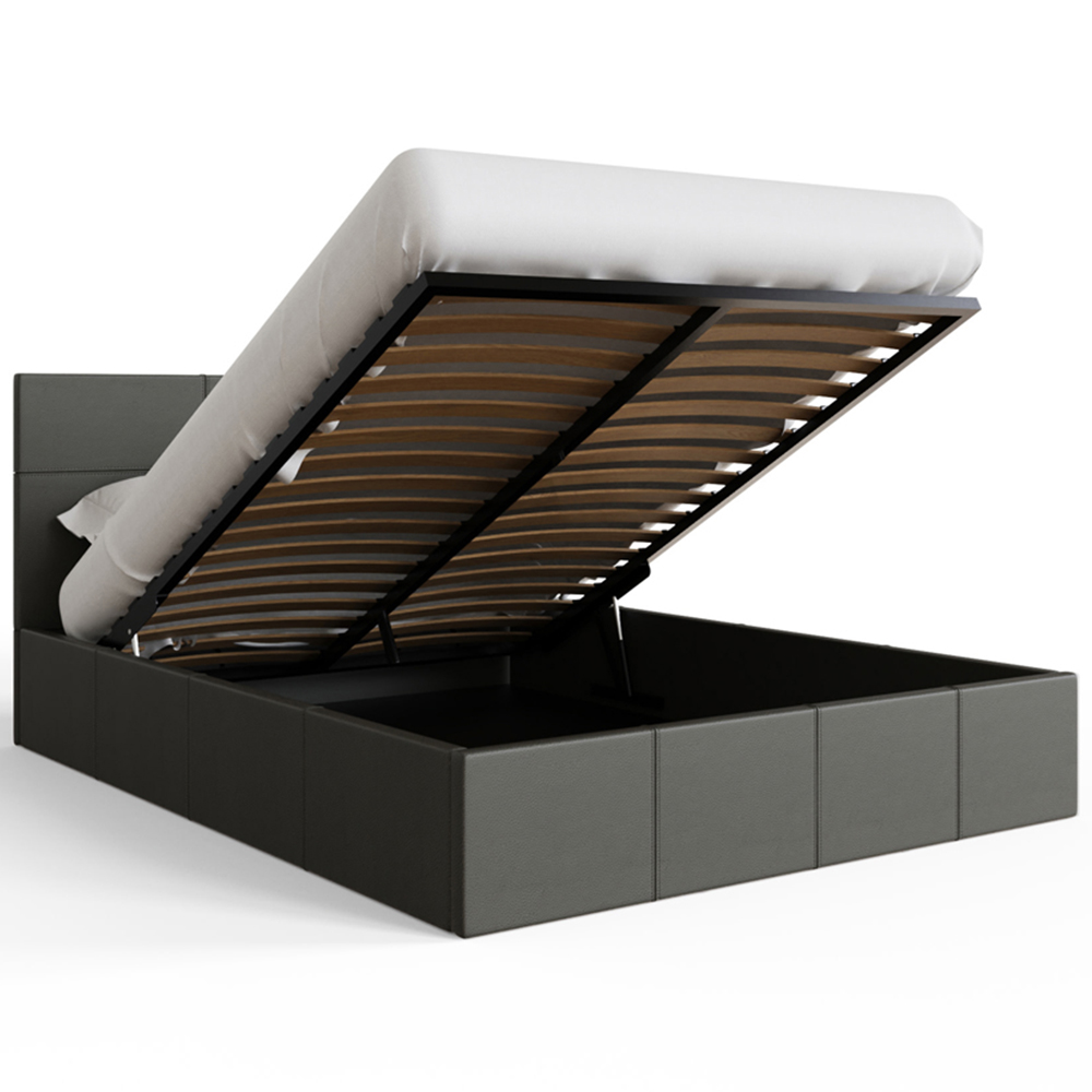 GFW King Size Grey End Lift Ottoman Bed Image 7