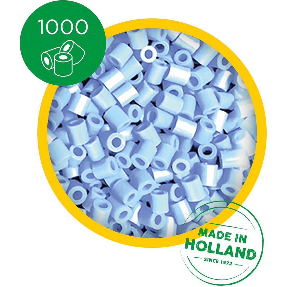 SES Creative Beedz Light Blue Iron On Beads 1000 Piece  Image 2