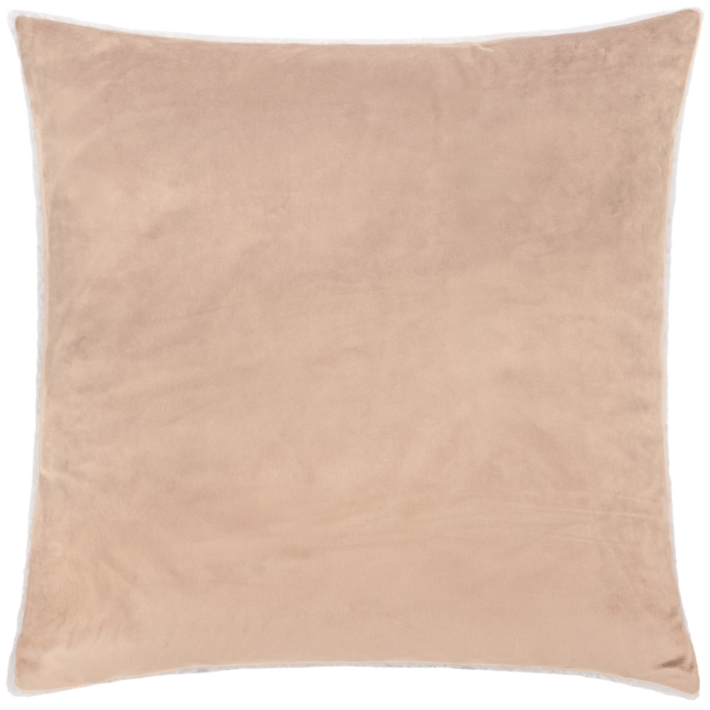 Evans Hare Embroidered Natural Christmas Boucle Cushion 45 x 45cm Image 2