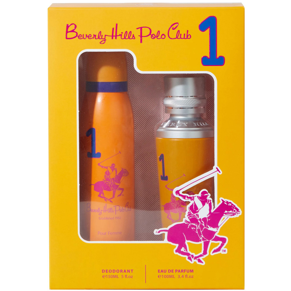 Beverly Hills Polo Club Ladies One Orange Eau De Parfum and Deodrant 150ml Gift Set Image