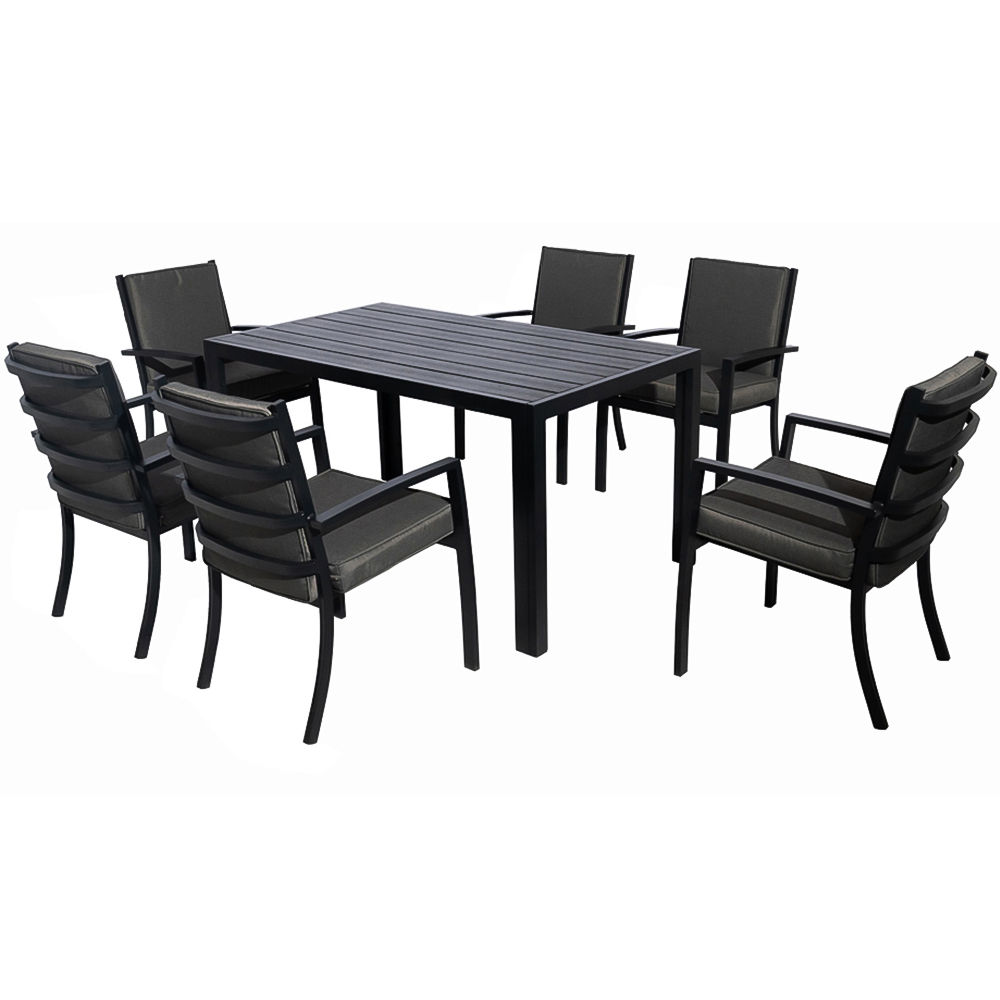 Furniture One 6 Seater Aluminium Garden Dining Set Image 2