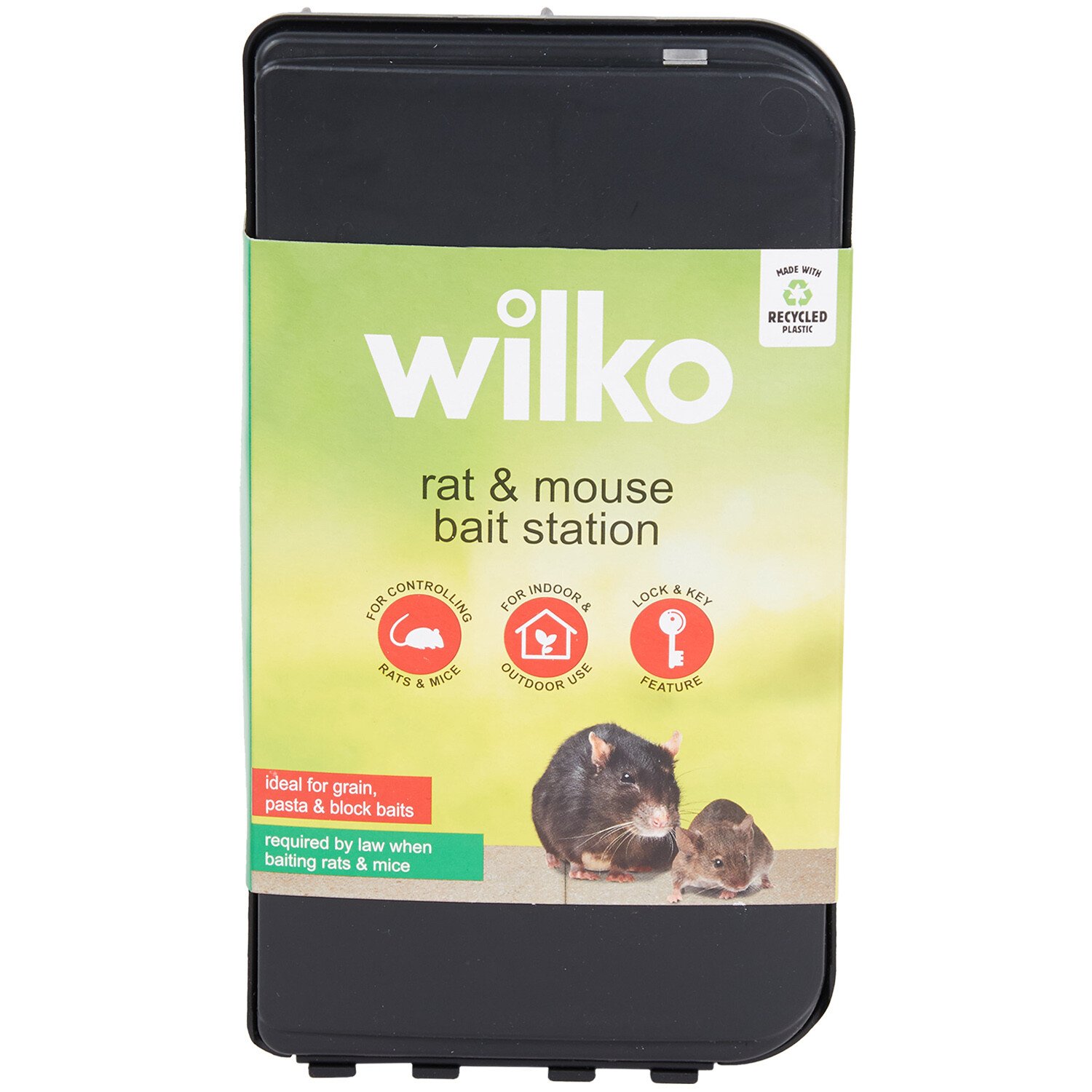Rat and Mouse Bait Station - Black Image 1