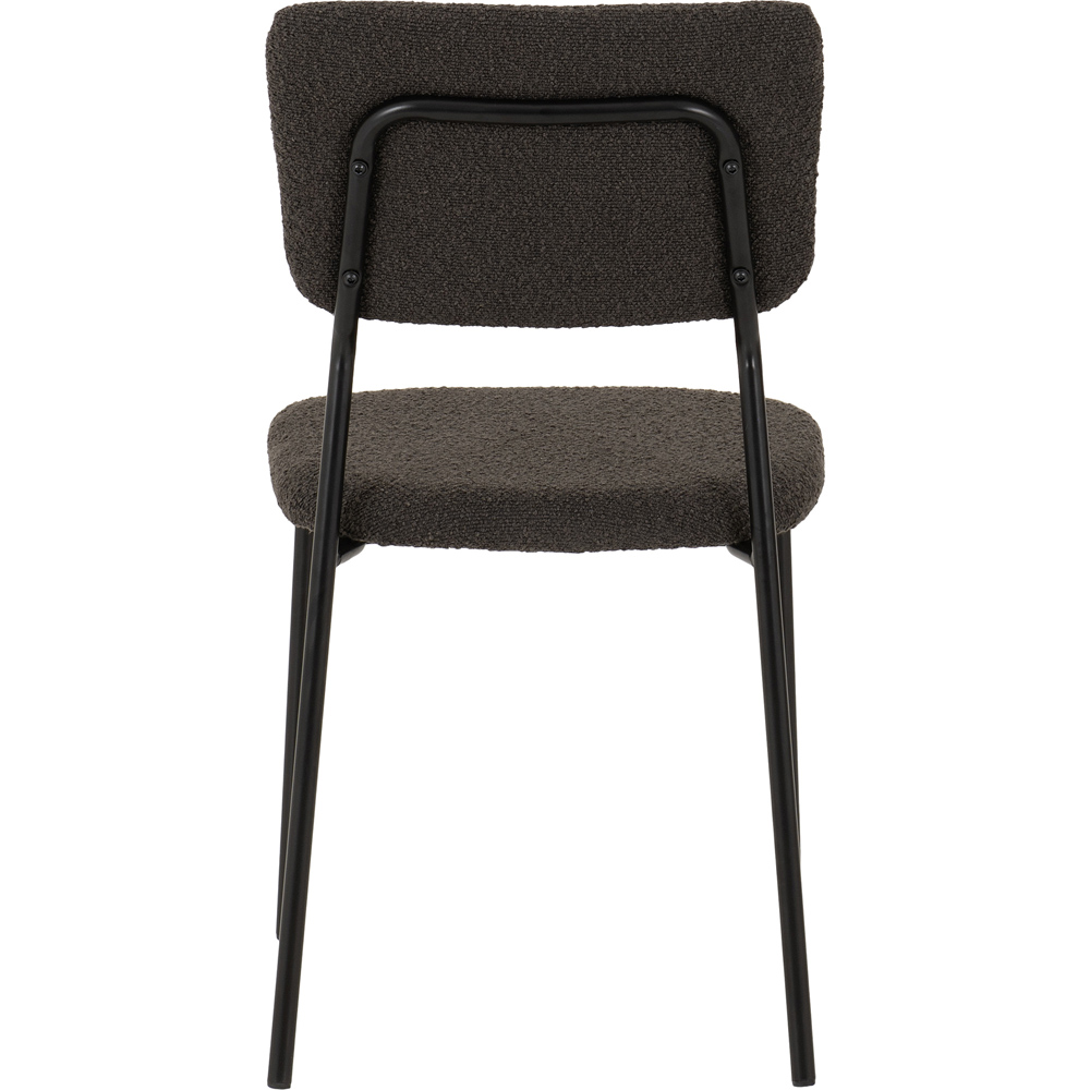 Seconique Sheldon Set of 4 Grey Boucle Fabric Dining Chair Image 7