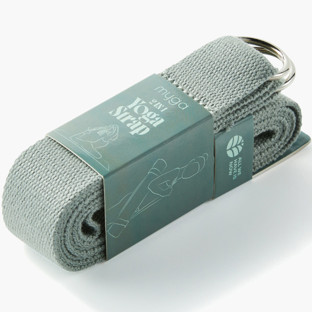 Myga Teal Adjustable Yoga Belt Sling with Metal D Rings Image 2