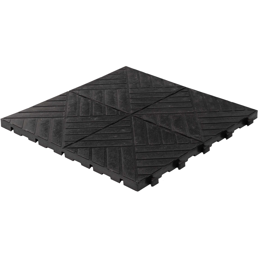 Primeur Extreme Black Solid Tile 45 x 45cm 4 Pack Image 3