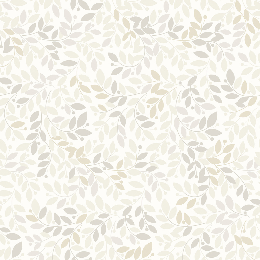 Muriva Gentle Leaf Cream Wallpaper Image 1