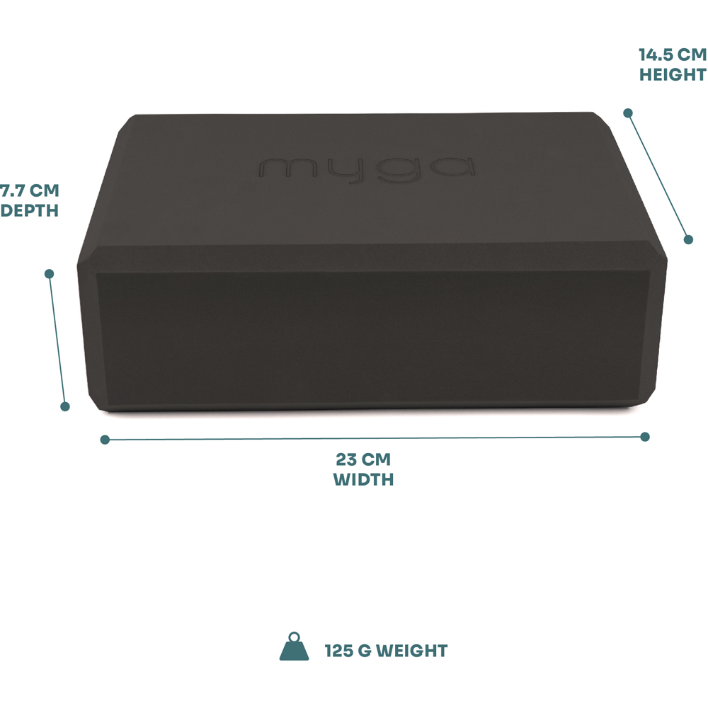 Myga Black 2 Yoga Blocks and Strap Image 3