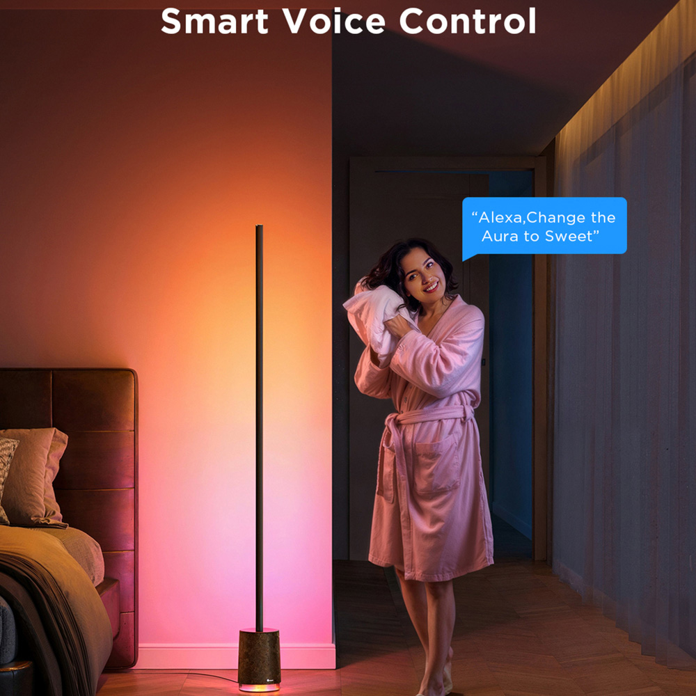 Govee Pro RGBICWW LED Smart Black Floor Lamp with Speaker Image 8