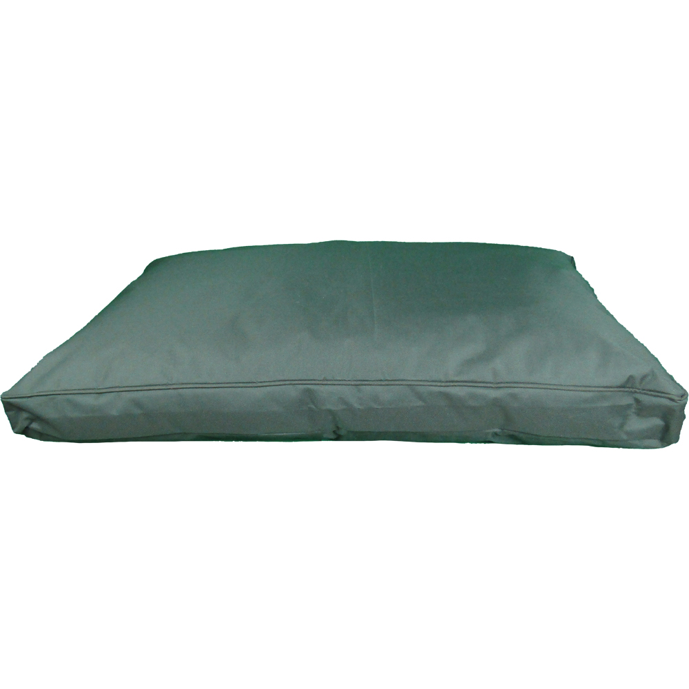 Snug & Cosy Pescara Medium Rectangle Green Dog Lounger Bed Image 1