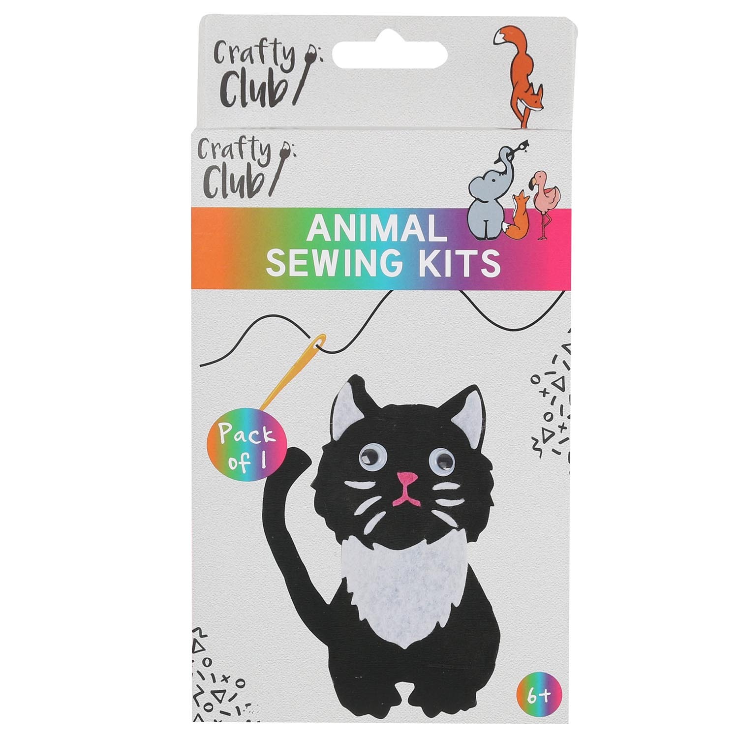 Crafty Club Animal Sewing Kits - White Image 5
