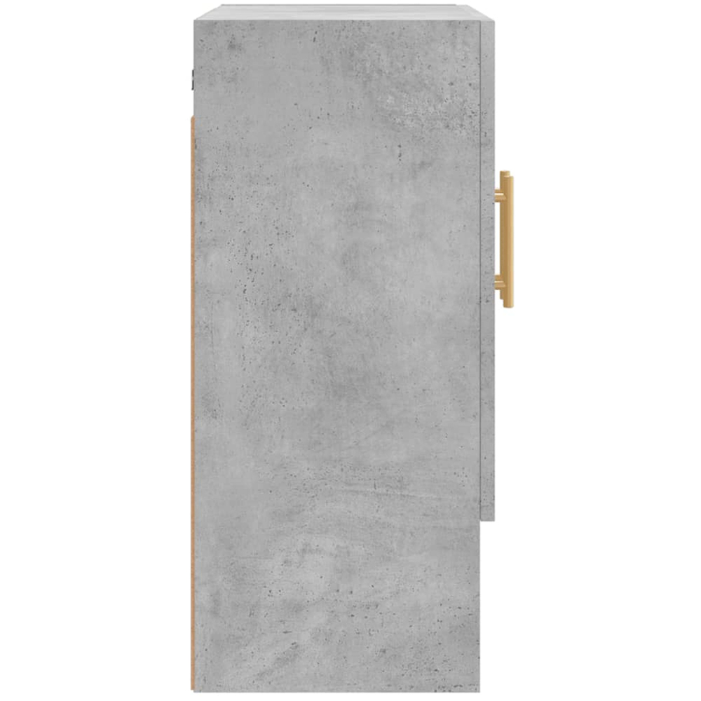 vidaXL 2 Door Single Shelf Concrete Grey Wall Cabinet Image 7