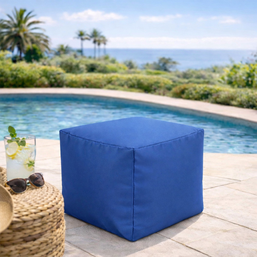 Kaikoo Blue Cube Stool Image 3