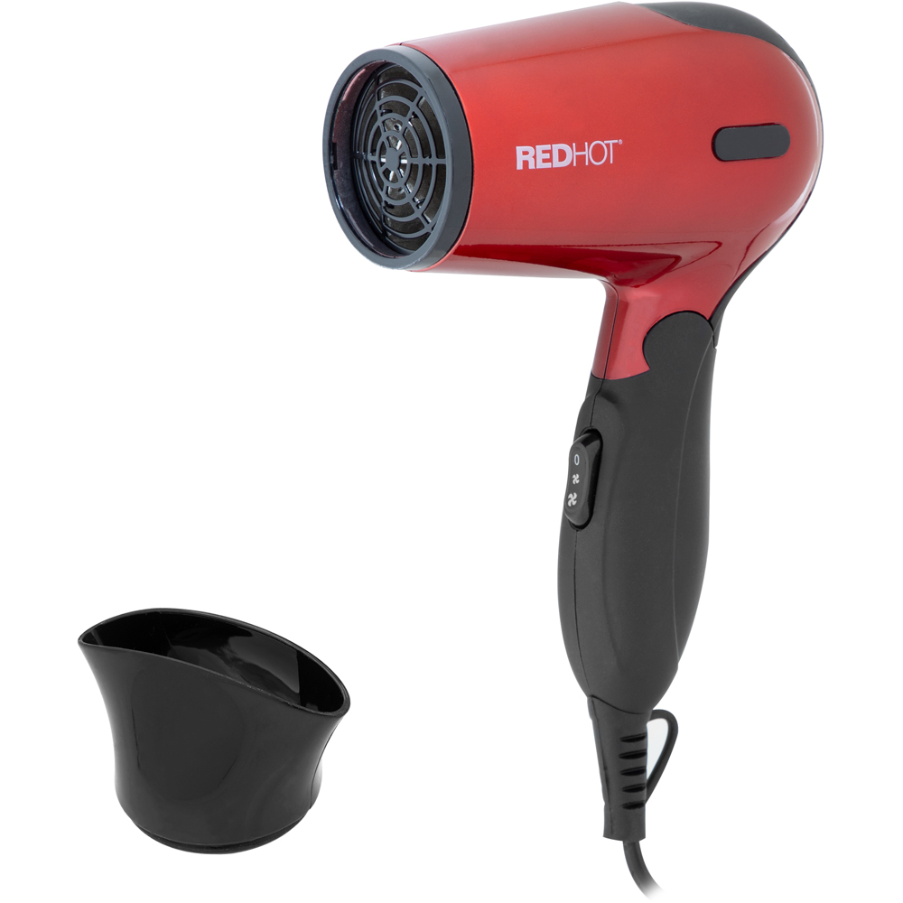 Red Hot Red Compact Hair Dryer Image 2