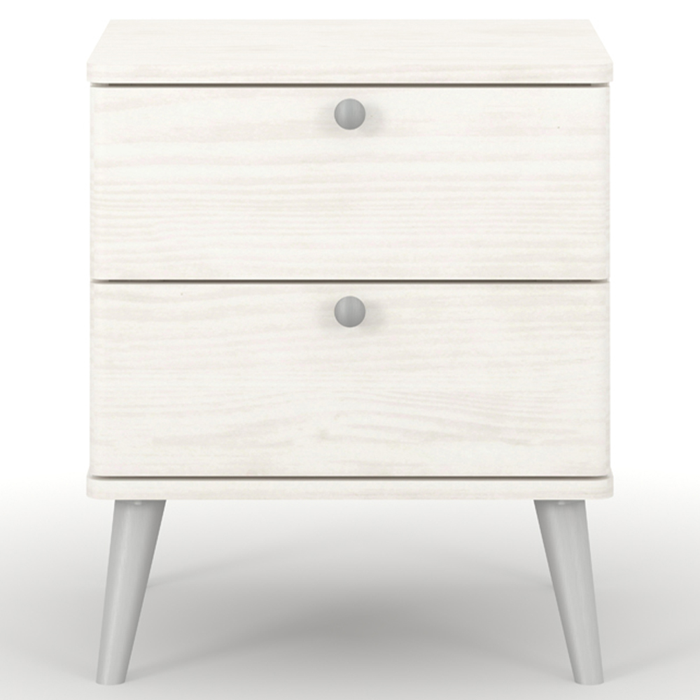 Core Products Augusta Curve 2 Drawer Bedside Table Image 3
