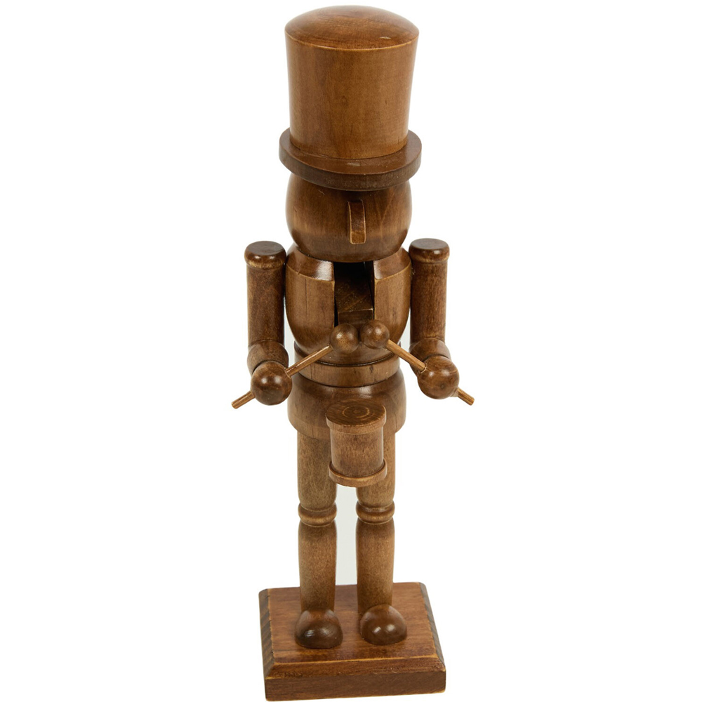 Wooden Chestnut Nutcracker Brown Image 5
