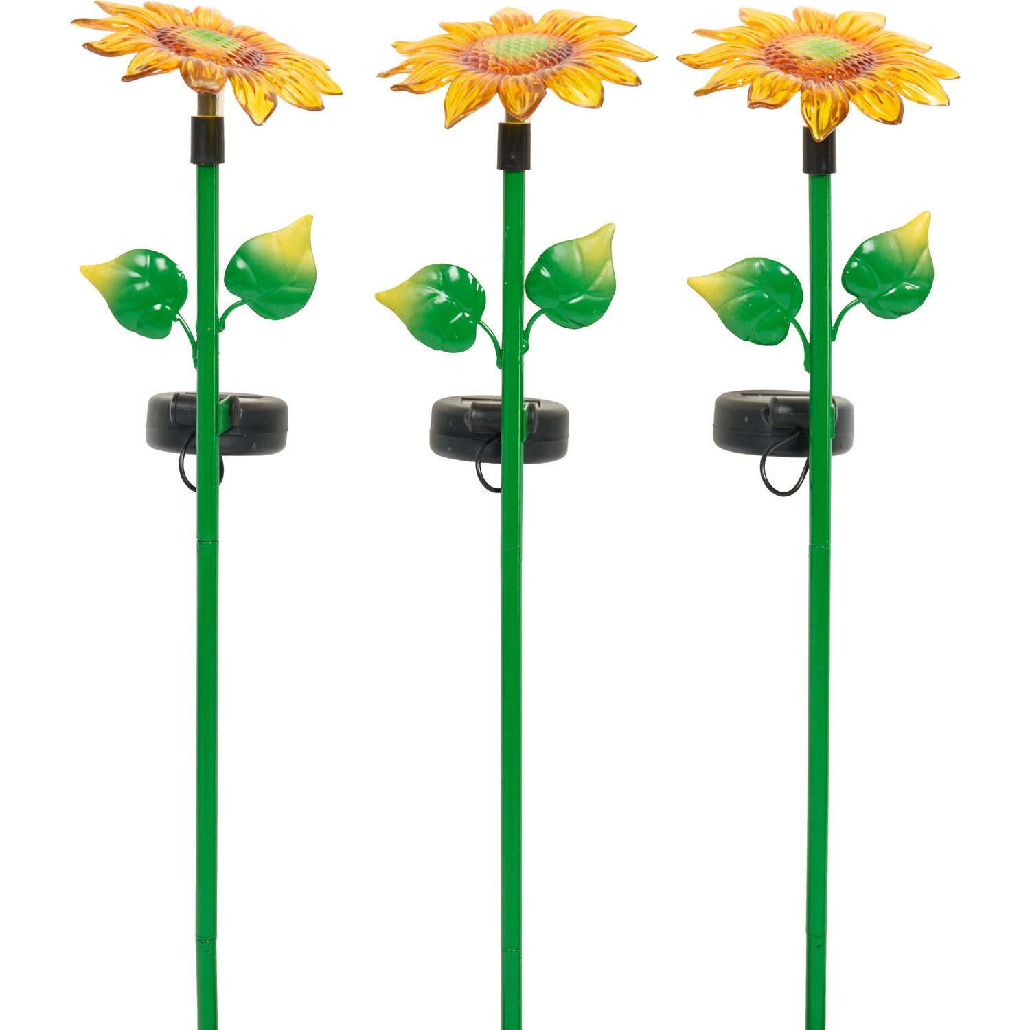 3 Piece Sunflower Stake Light Set Image 5