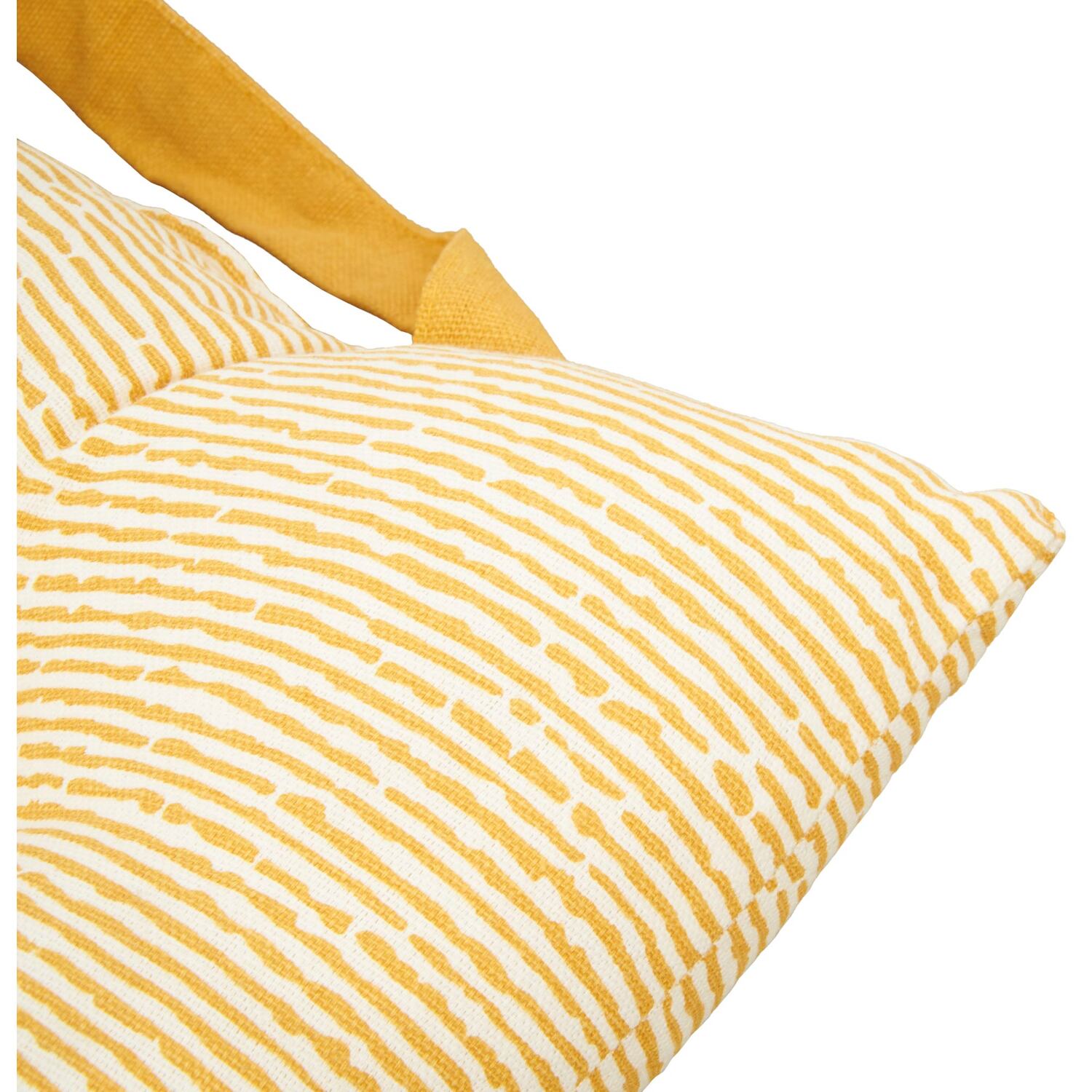 Printed Seat Pad with Handle - Yellow Image 3