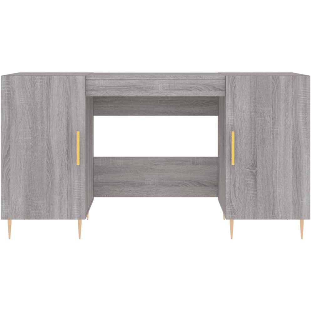 vidaXL 2 Door Computer Desk Grey Sonoma Image 5