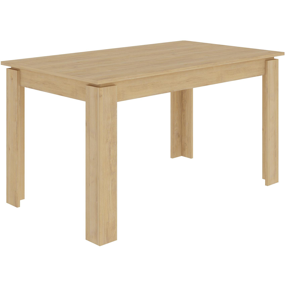 Decortie Tolmen 6 Seater Sapphire Oak Dining Table Image 2