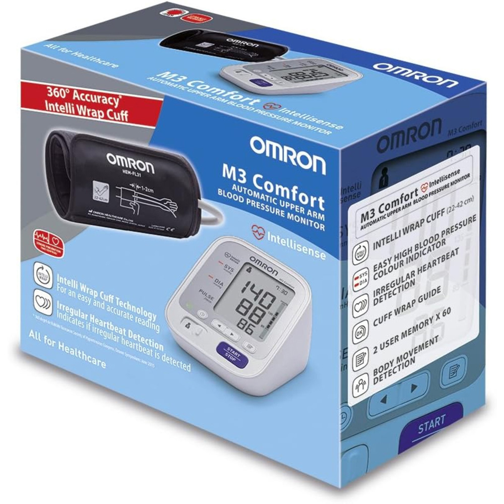 Omron M3 Comfort AFib Upper Arm Blood Pressure Monitor Image 2