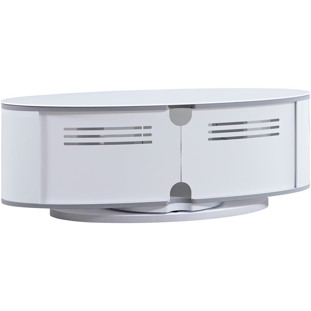 MDA Designs Luna 2 Door White TV Unit Image 3