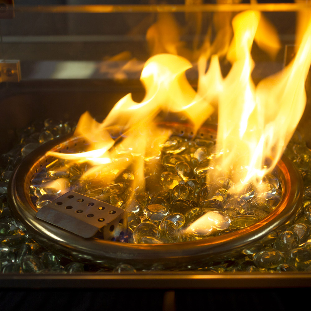 Oseasons Acorn 10 Seater Dove Grey Deluxe Rattan Modular Firepit Sofa Set Image 4