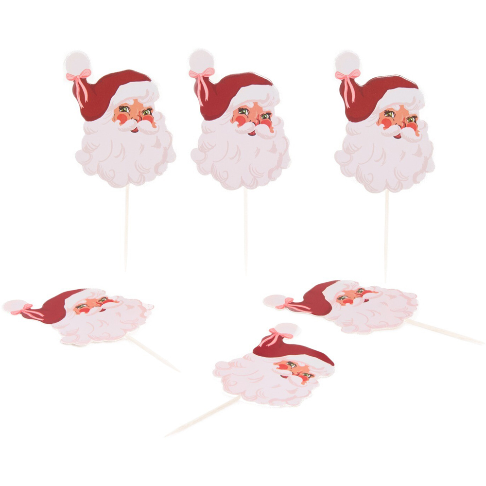 48 Piece Christmas Cupcake Cases and Toppers Image 5