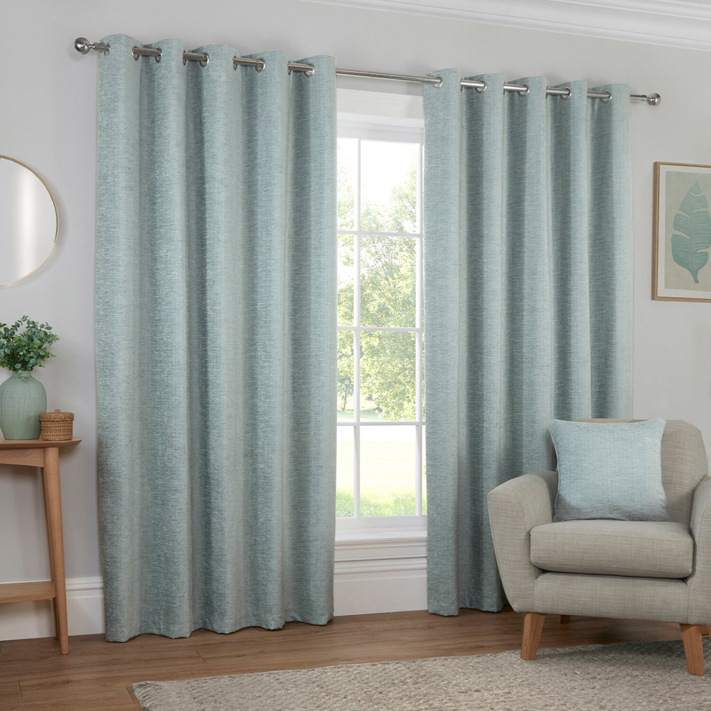 Delphine Blackout Curtain Duck Egg 183 x 168cm Image 2