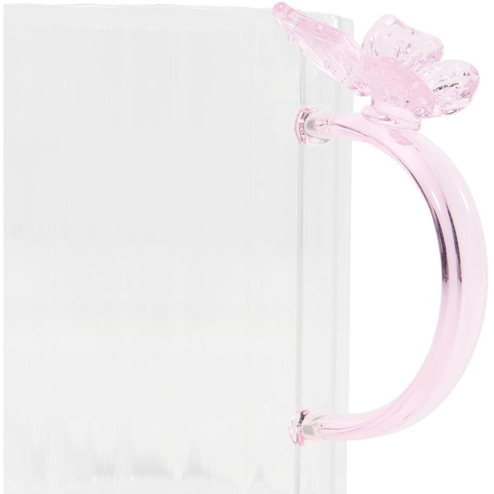 Ribbed Mug with Butterfly Handle Image 3