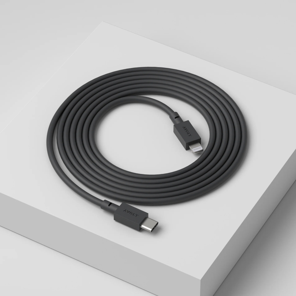 Avolt Cable 1 Stockholm Black USB-C Charging Cable 2m Image 2