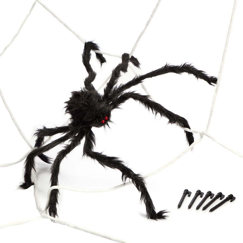 Benross Giant Hanging Web and Spider Halloween Decoration Image 1