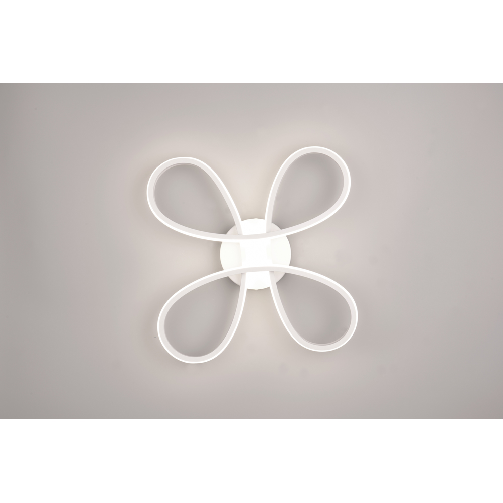 TRIO Fly White Matt Integrated LED Ceiling Light Image 4