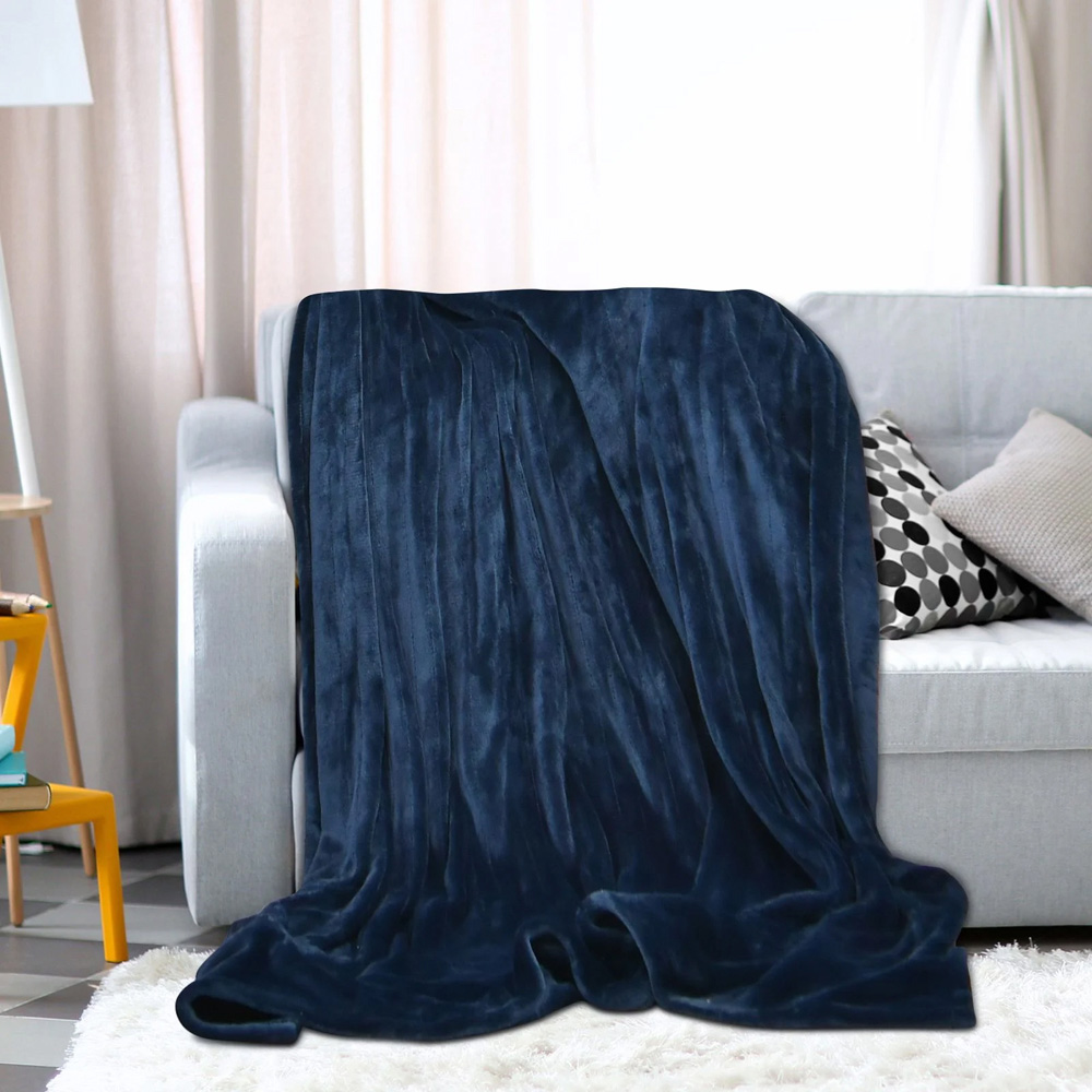 Costway Blue Electric Blanket with 4 Heat Settings 180 x 130cm Image 2