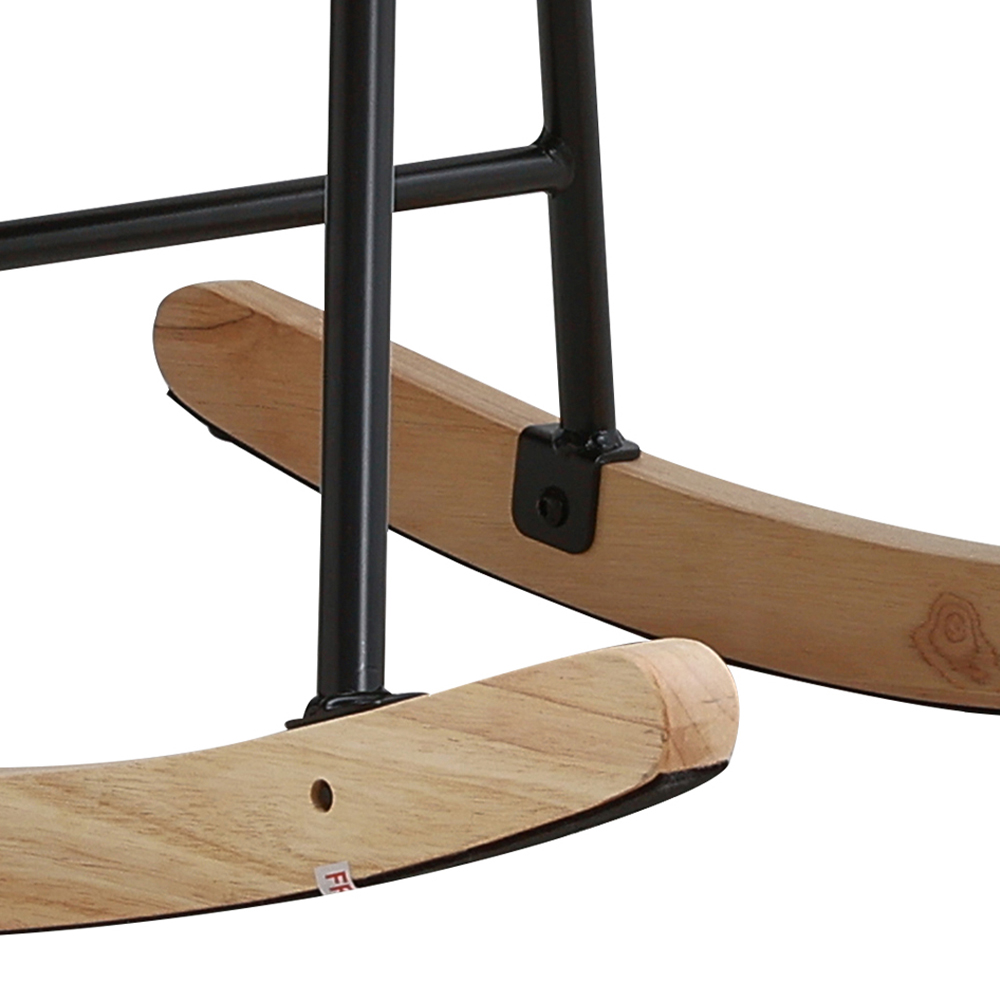 Living and Home Green Tufted Upholstered Rocking Chair Image 5