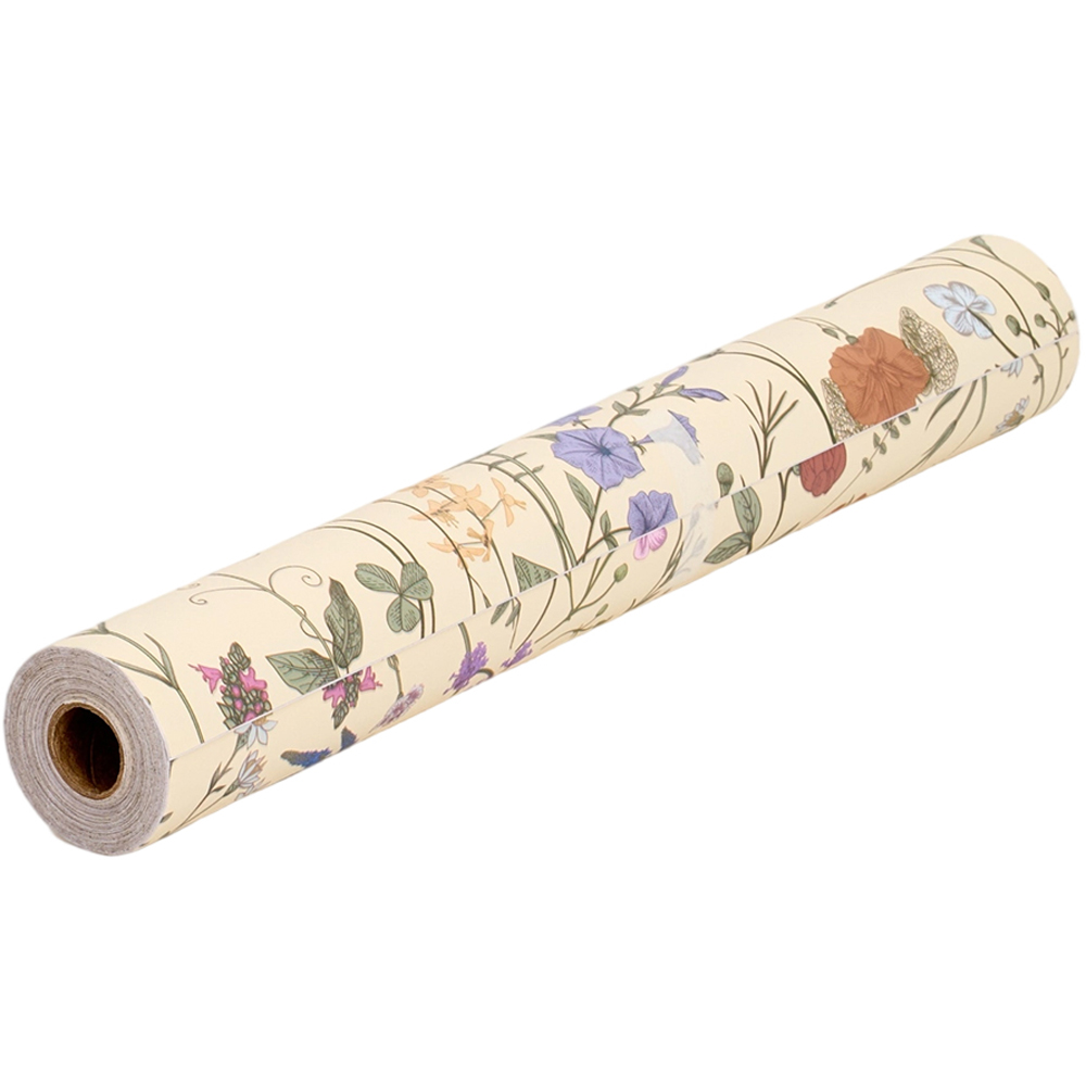 Living and Home Floral Pattern Purple and White Peel and Stick Wallpaper Image 3